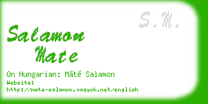 salamon mate business card