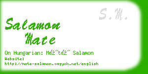 salamon mate business card
